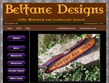 Tablet Screenshot of beltanedesigns.co.uk
